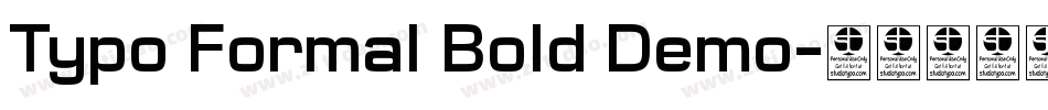 Typo Formal Bold Demo字体转换